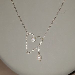 Handmade Sterling Silver Heart Necklace